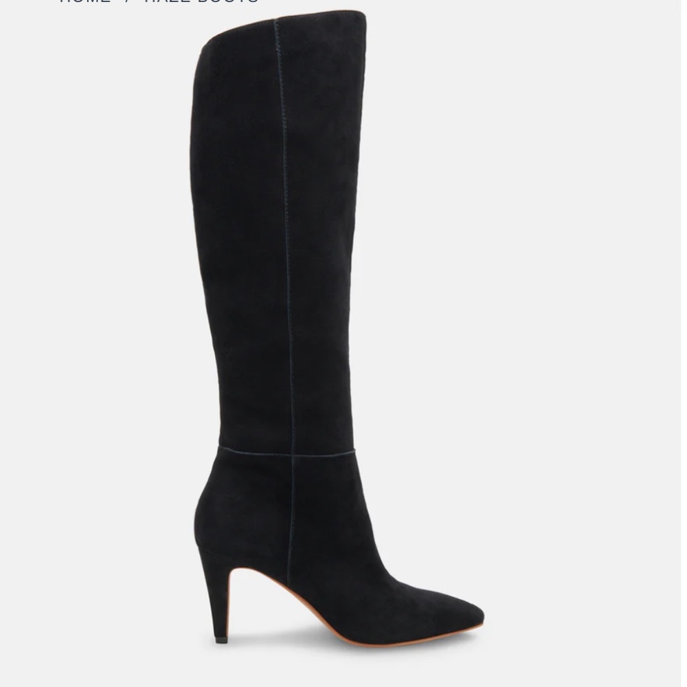 Dolce Vita Haze Boots in Onyx Suede